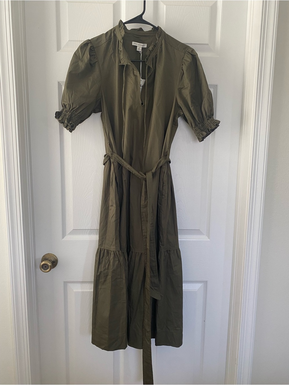 Free Assembly Ruffle Neck Midi Dress - Picture 2 of 5